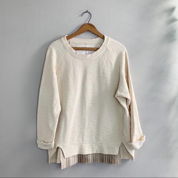 Anthropologie Sweaters - Anthropology Undiscovered Eye Cream Sweater Sz XS